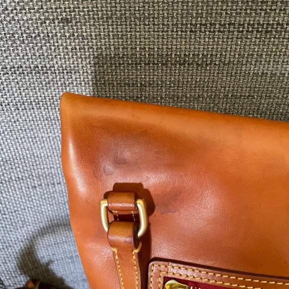 Dooney & Bourke Chestnut Leather Florentine Crossbody Bag - Picture 4 of 16